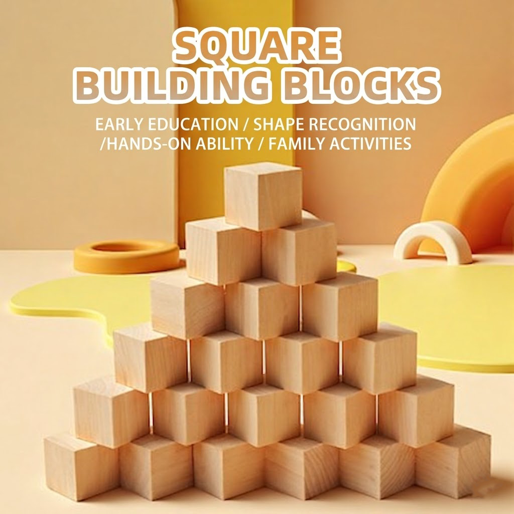 Mellowiocosh Premium Geometric Cube Blocks - Creative 3D Building & Stacking Toy for Early Learning - Preschool Educational STEM Toy for Fine Motor Skills Development