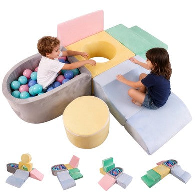 Mellowiocosh Premium Foam Climbing Blocks Set: Safe Indoor Active Play & Early Learning for Infants and Toddlers (Ages 1-3)