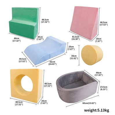 Mellowiocosh Premium Foam Climbing Blocks Set: Safe Indoor Active Play & Early Learning for Infants and Toddlers (Ages 1-3)