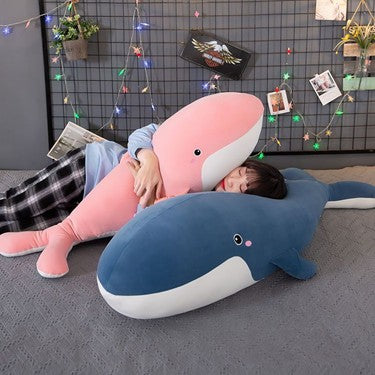 Mellowiocosh Kawaii Giant Whale Plushie: Ultra-Soft Stuffed Animal Body Pillow for Sweet Dreams and Cozy Home Decor