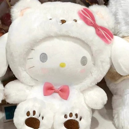 Mellowiocosh Adorable Sanrio Character Plush Collection: Hello Kitty, Cinnamoroll & Kuromi - Soft Huggable Dolls for Kids & Collectors, Perfect Sweet Gift for Girls