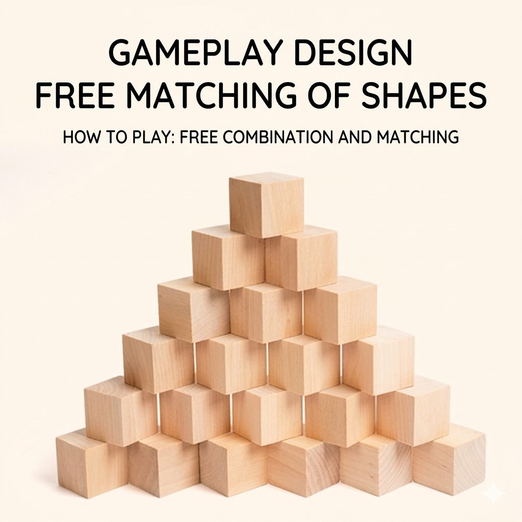 Mellowiocosh Premium Geometric Cube Blocks - Creative 3D Building & Stacking Toy for Early Learning - Preschool Educational STEM Toy for Fine Motor Skills Development